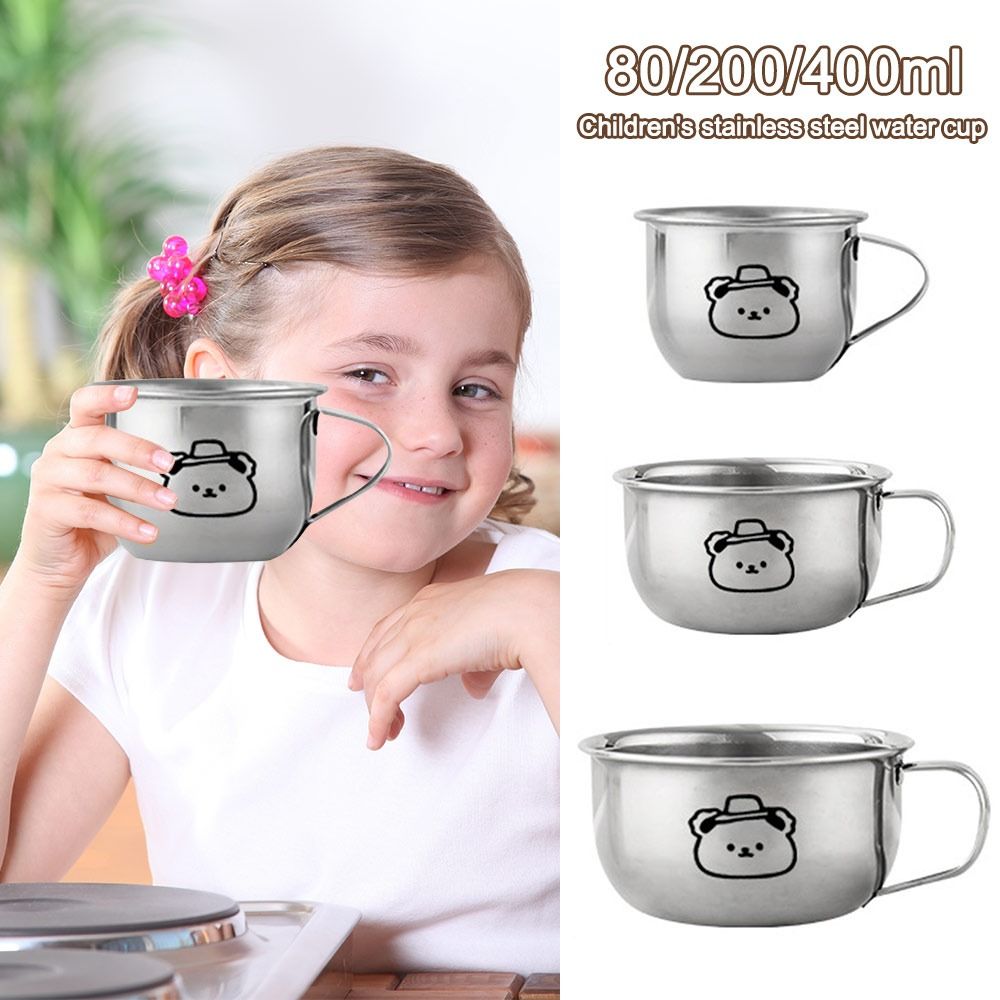 Coffee Tea With Milk - Gelas Minum Anak 80/200/400ML, Desain Beruang,