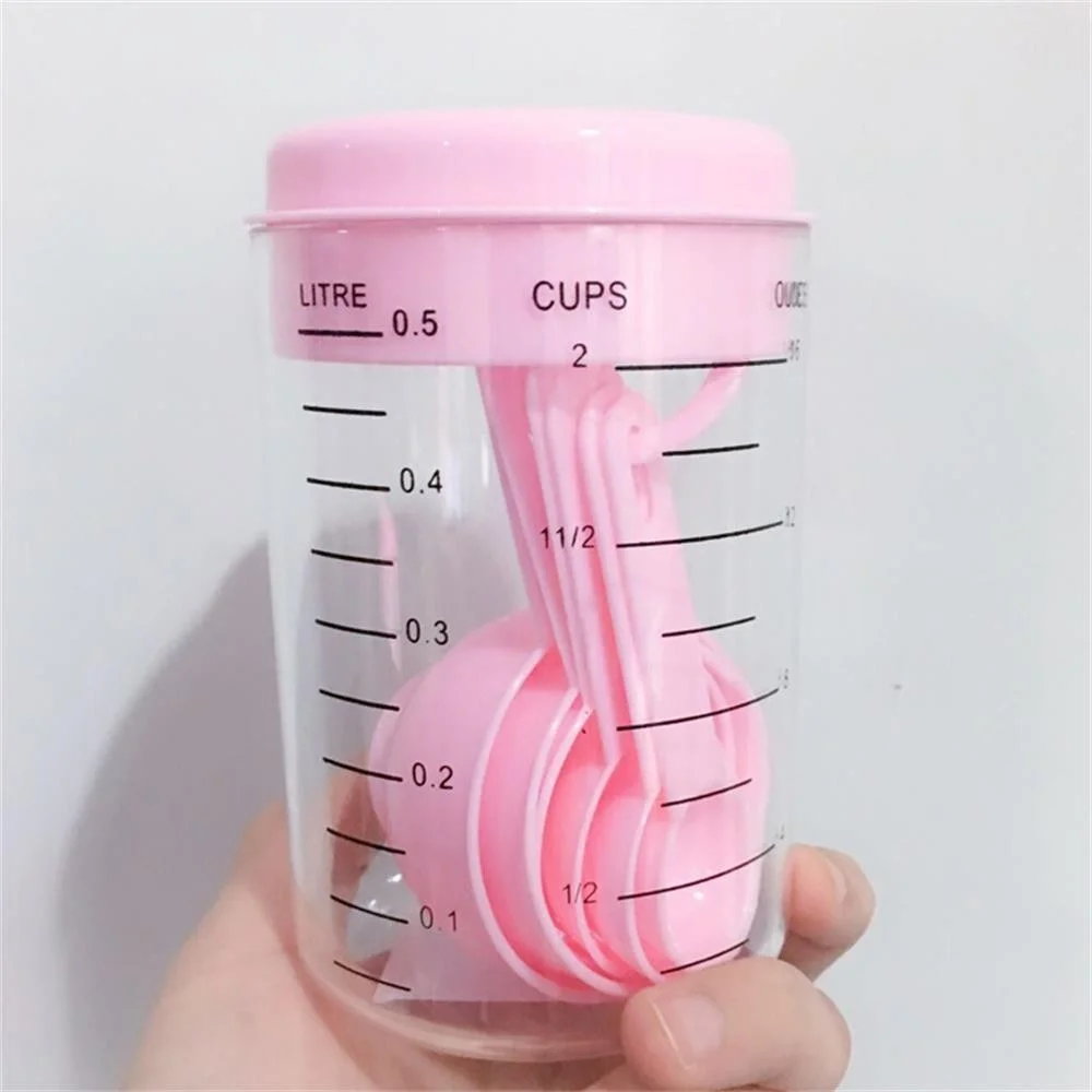Coffee Tea And Sugar Set - 7 Buah/Set Gelas Ukur Plastik dan