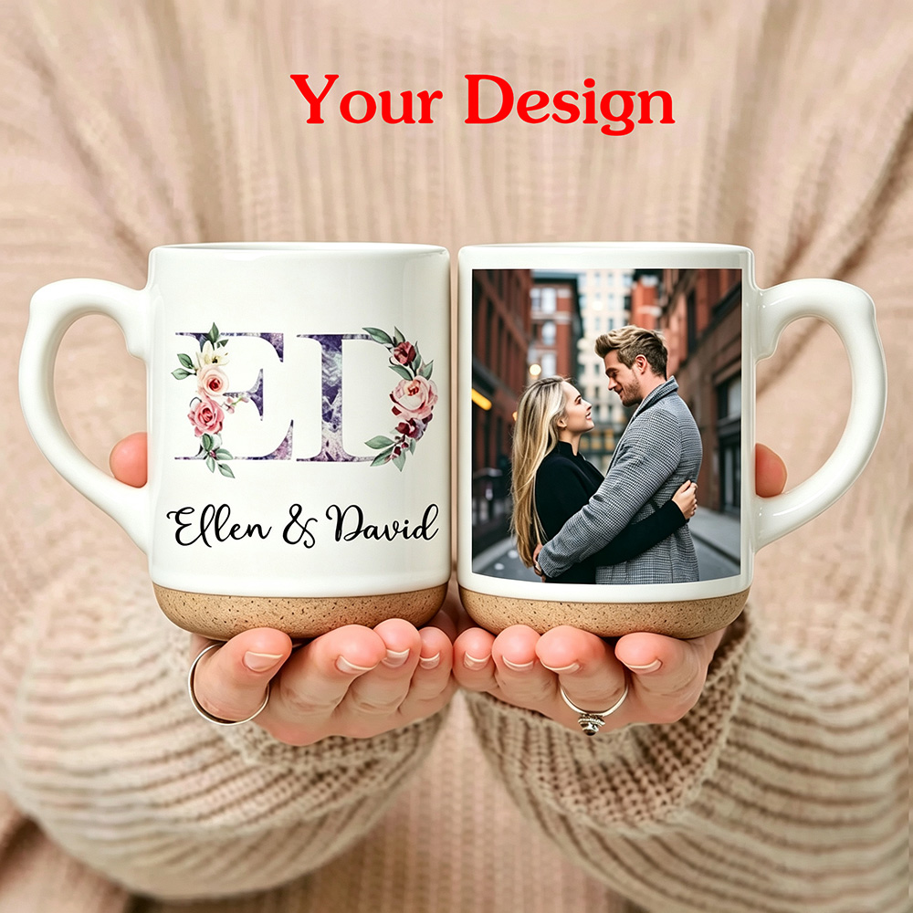 Coffee Tea Images - Mug Enamel Foto Pribadi dengan Nama,