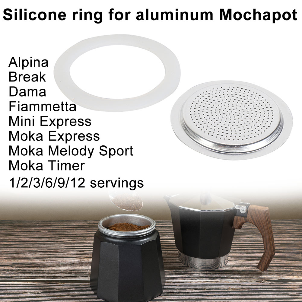 Moka Pot Stove - 1 Set segel karet Gasket dengan