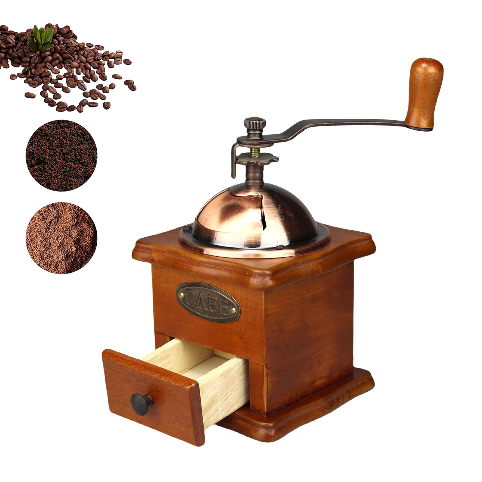 Burr Hand Grinder - Mesin penggiling kopi Manual, penggiling tangan
