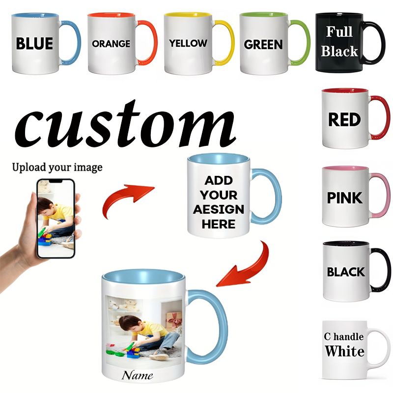Coffee Tea Name - 1 Mug Pribadi 11oz, Cangkir dengan