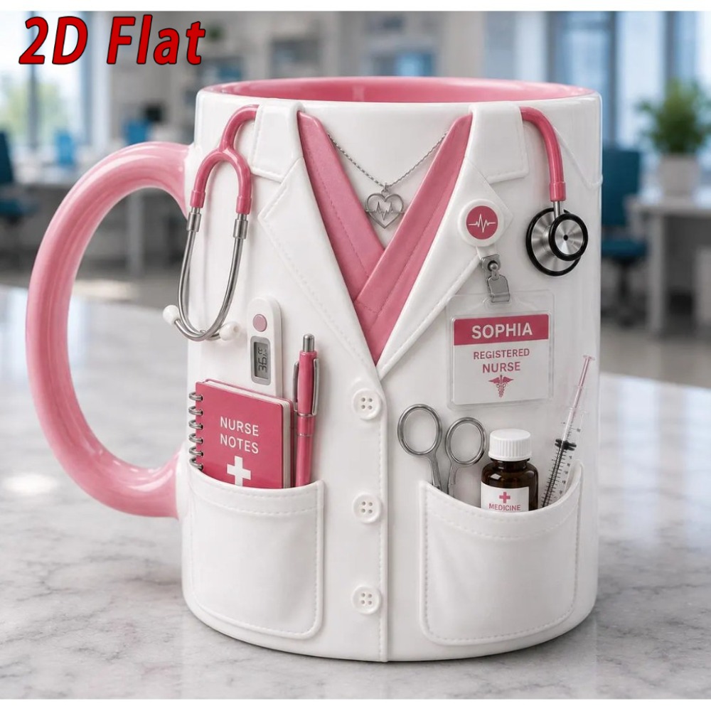 Mug Perawat dengan Nama Kustom - Coffee Tea Name ulasan dan harga