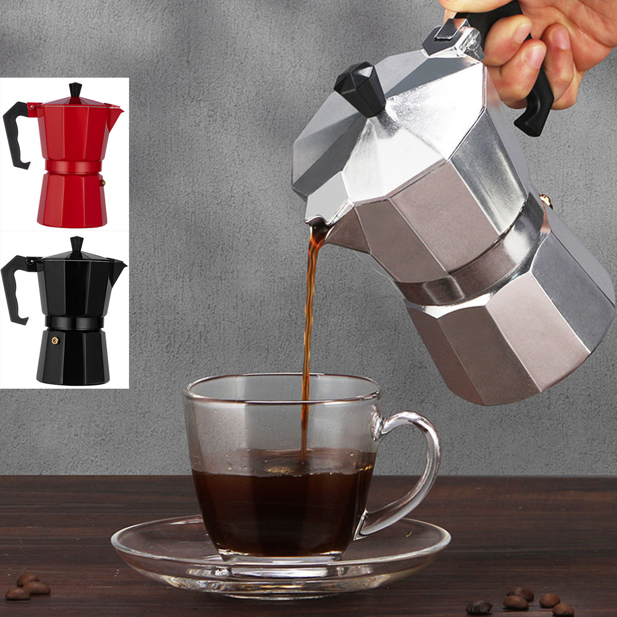 Teko Pembuat Kopi Aluminium Mo - Moka Pot Stove ulasan dan harga