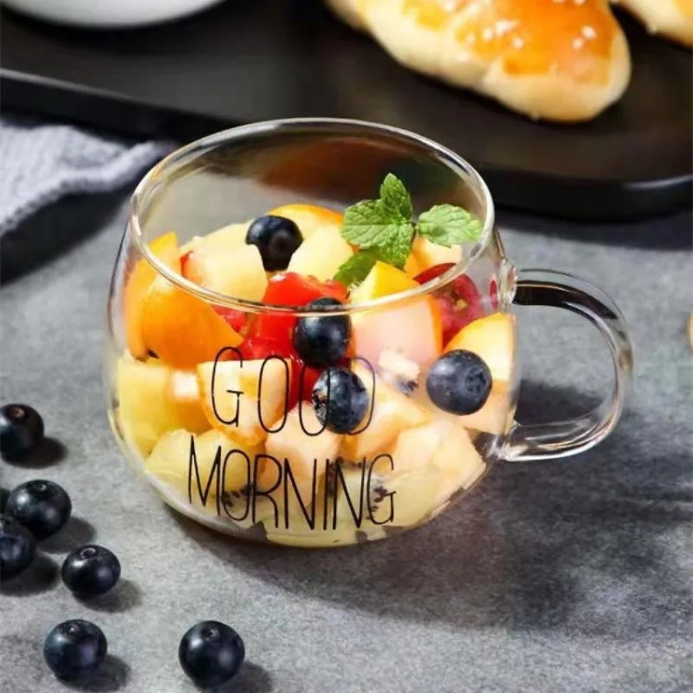 1 buah gelas kreatif cangkir t - Coffee Tea Name ulasan dan harga
