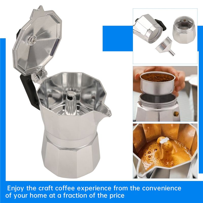 Mesin Kopi Italia A92P Moka Po - Moka Pot Stove ulasan dan harga
