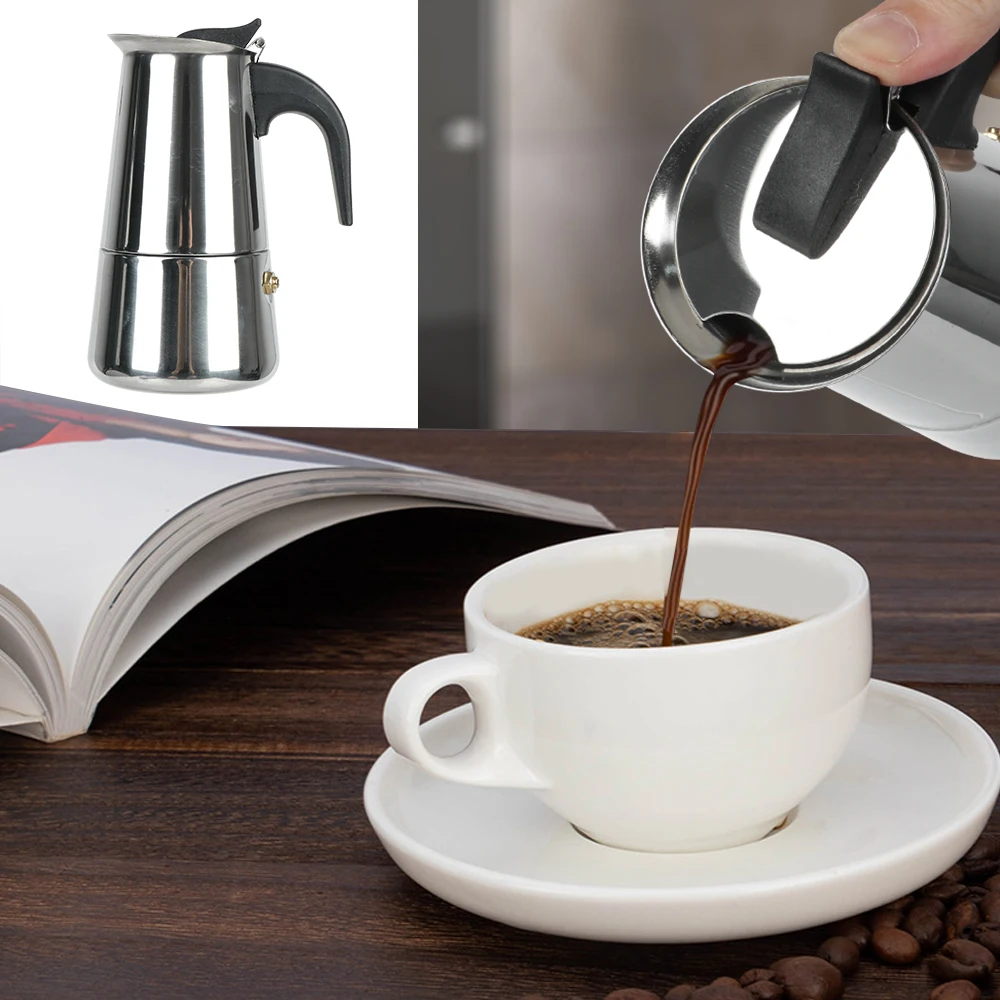 Pembuat Kopi Moka Baja Tahan K - Moka Pot Stove ulasan dan harga