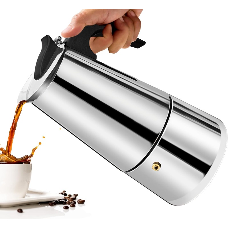 6 Cangkir Mocha Pot Pembuat Ko - Moka Pot Stove ulasan dan harga