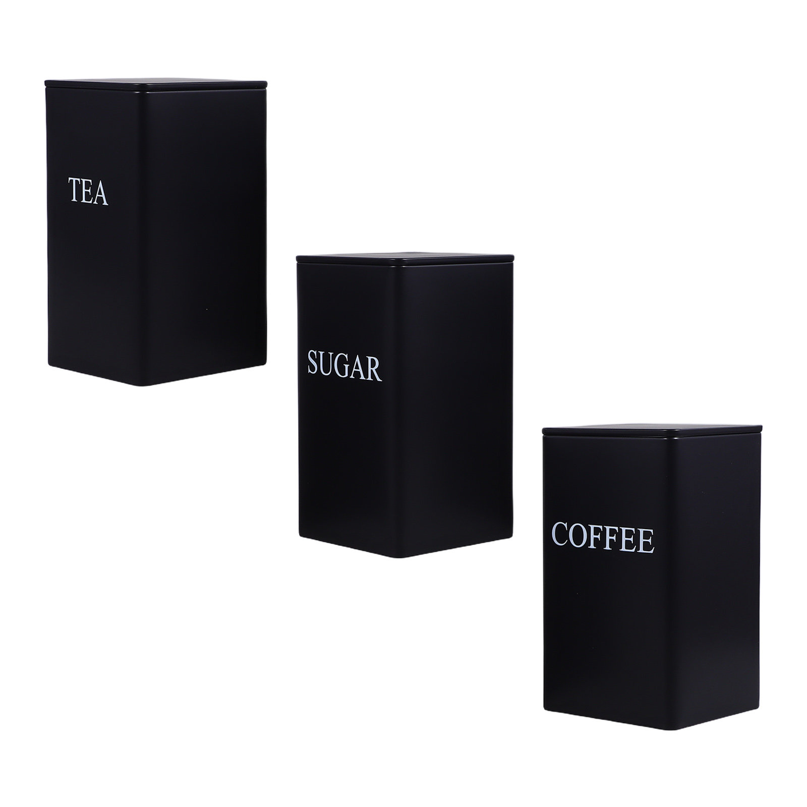 3 Buah Wadah Penyimpanan Dapur - Coffee Tea Sugar ulasan dan harga
