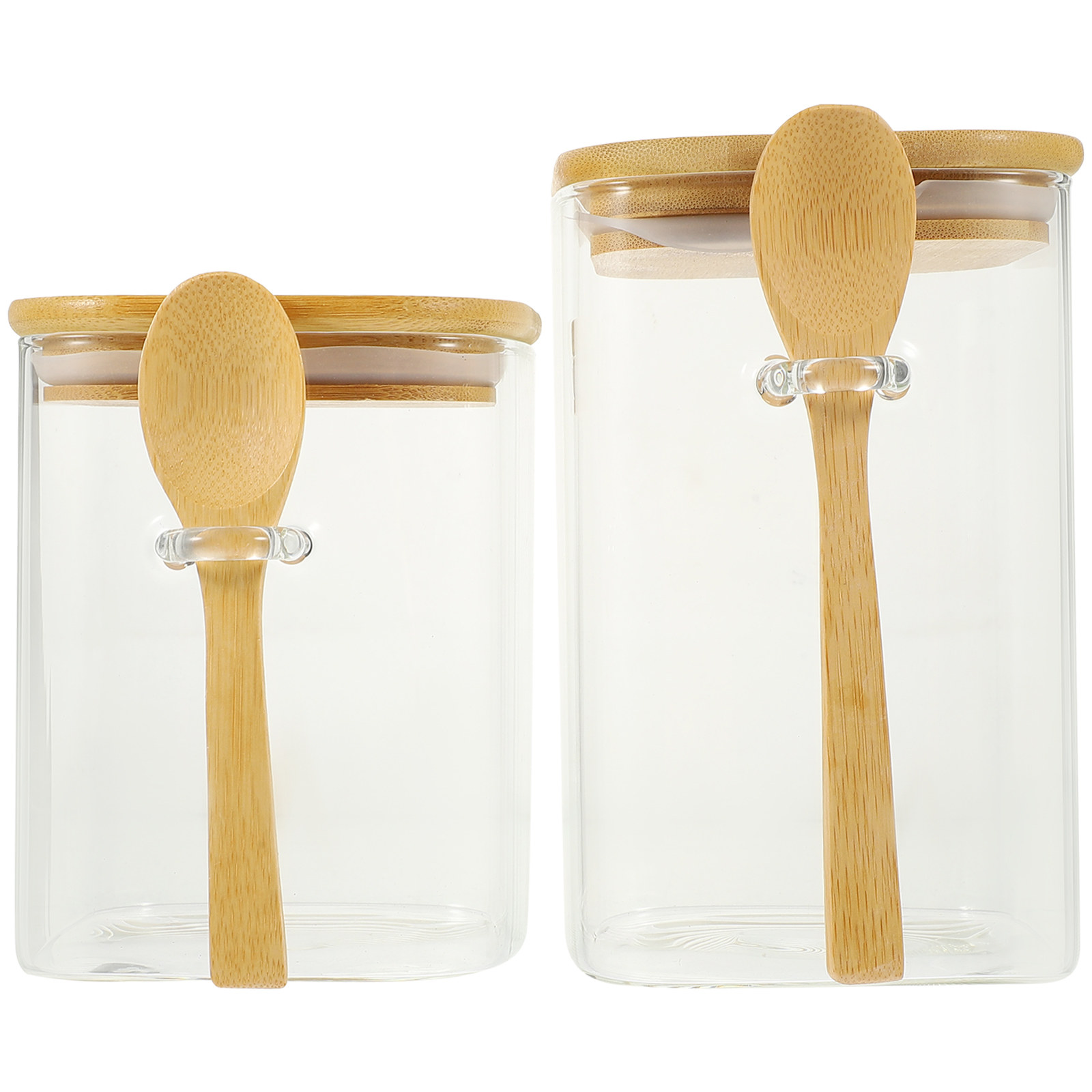 2 Set Wadah Kopi Kaca Tahan La - Coffee Tea Sugar ulasan dan harga
