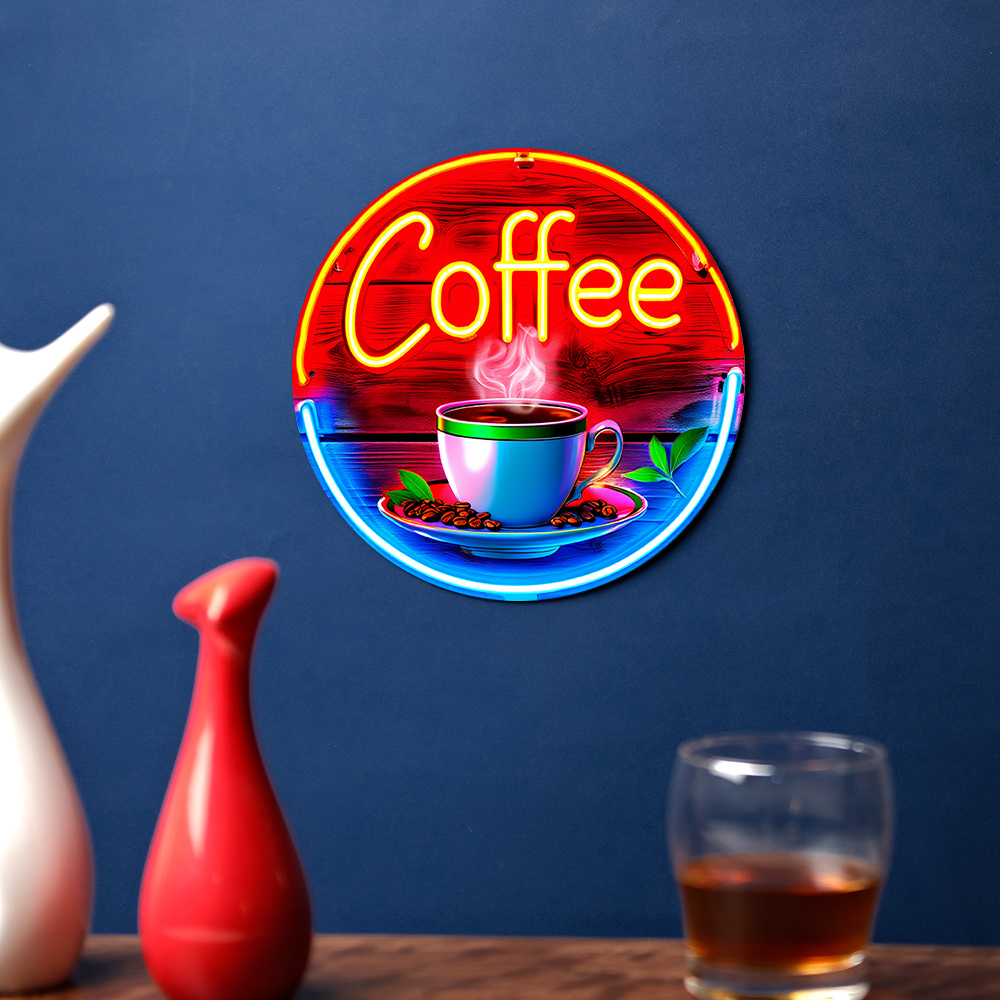 2D Flat, Desain 2D Flat, 1 Sen - Coffee Tea Name ulasan dan harga