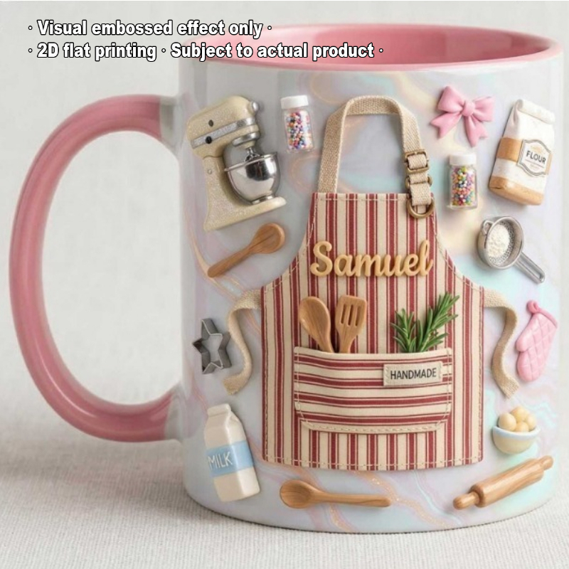 Mug Baker Custom Cetak 2D deng - Coffee Tea Name ulasan dan harga