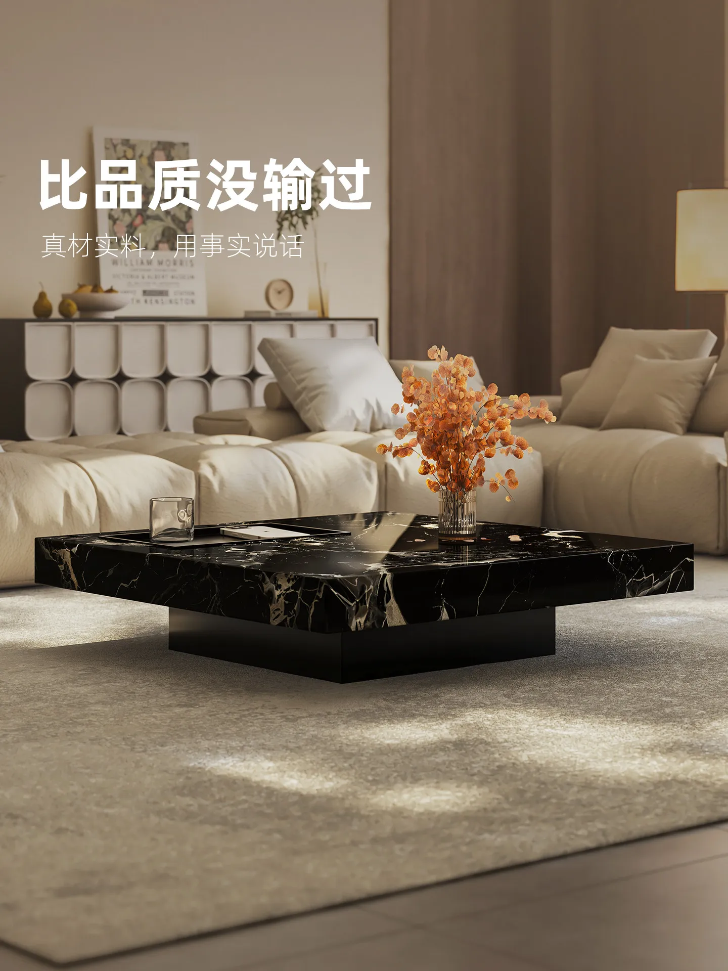 Meja kopi marmer mewah ringan  - Coffee Tea & Espresso Appliances ulasan dan harga