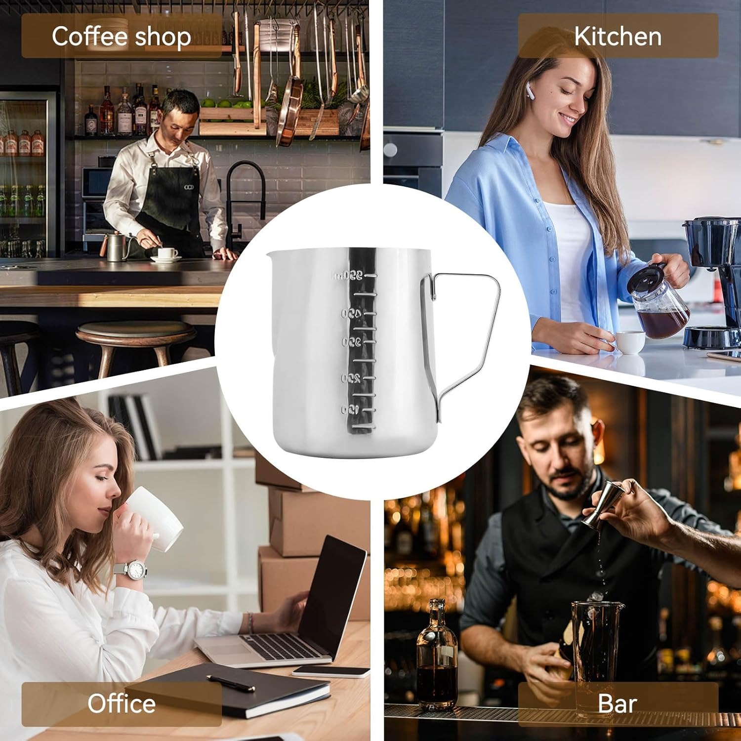 Pitcher Pembuat Busa Susu, Pit - Barista Milk Jug ulasan dan harga
