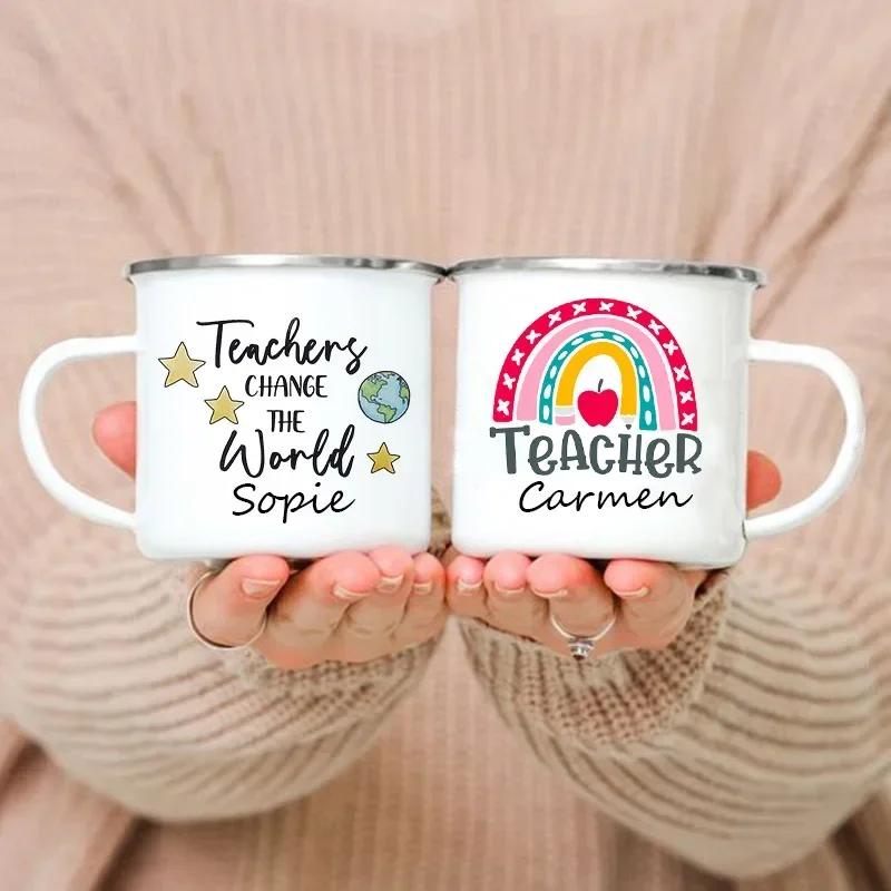 Mug Enamel Nama Kustom Yang Di - Coffee Tea Name ulasan dan harga