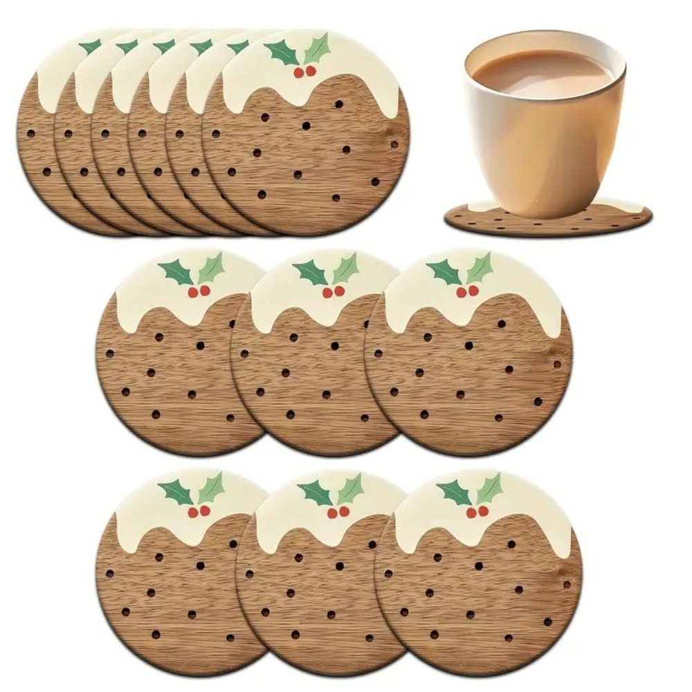 Set Alas Gelas Kayu Gaya Puddi - Coffee Tea And Sugar Set ulasan dan harga
