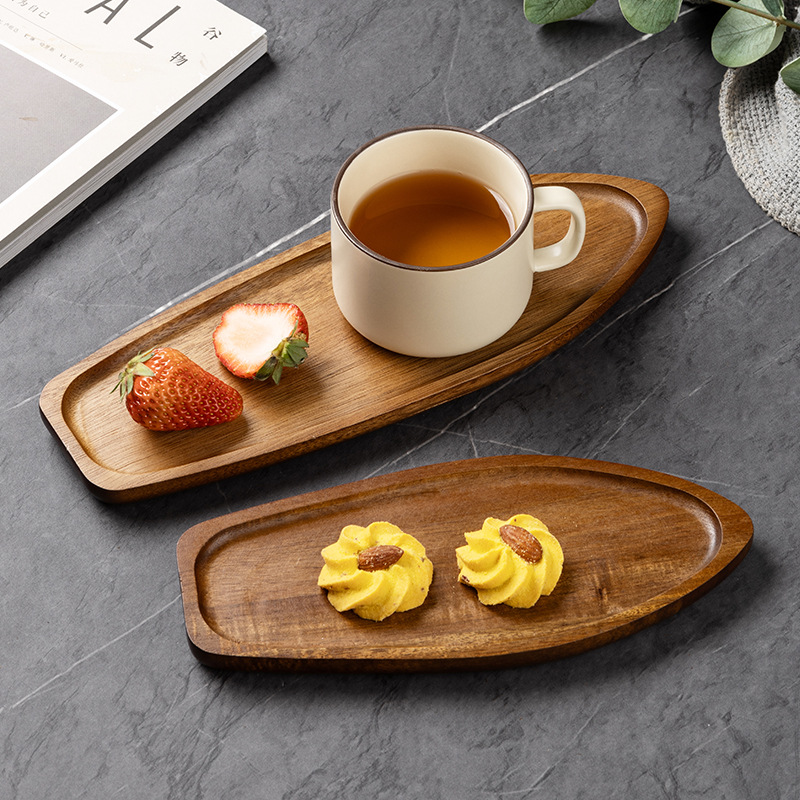 1 buah Nampan Teh Kayu Akasia  - Coffee Tea Images ulasan dan harga