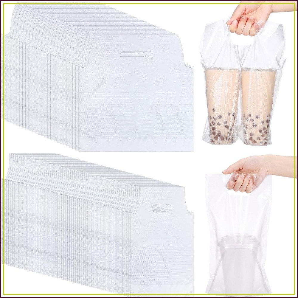 200 Tas Pembawa Gelas Plastik  - Coffee Tea Images ulasan dan harga