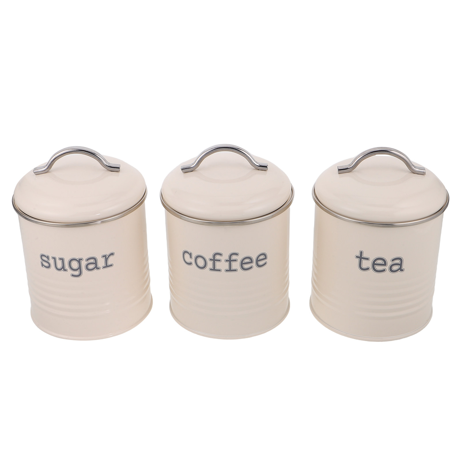 3Pcs Set Wadah Kopi Kedap Udar - Coffee Tea Sugar ulasan dan harga